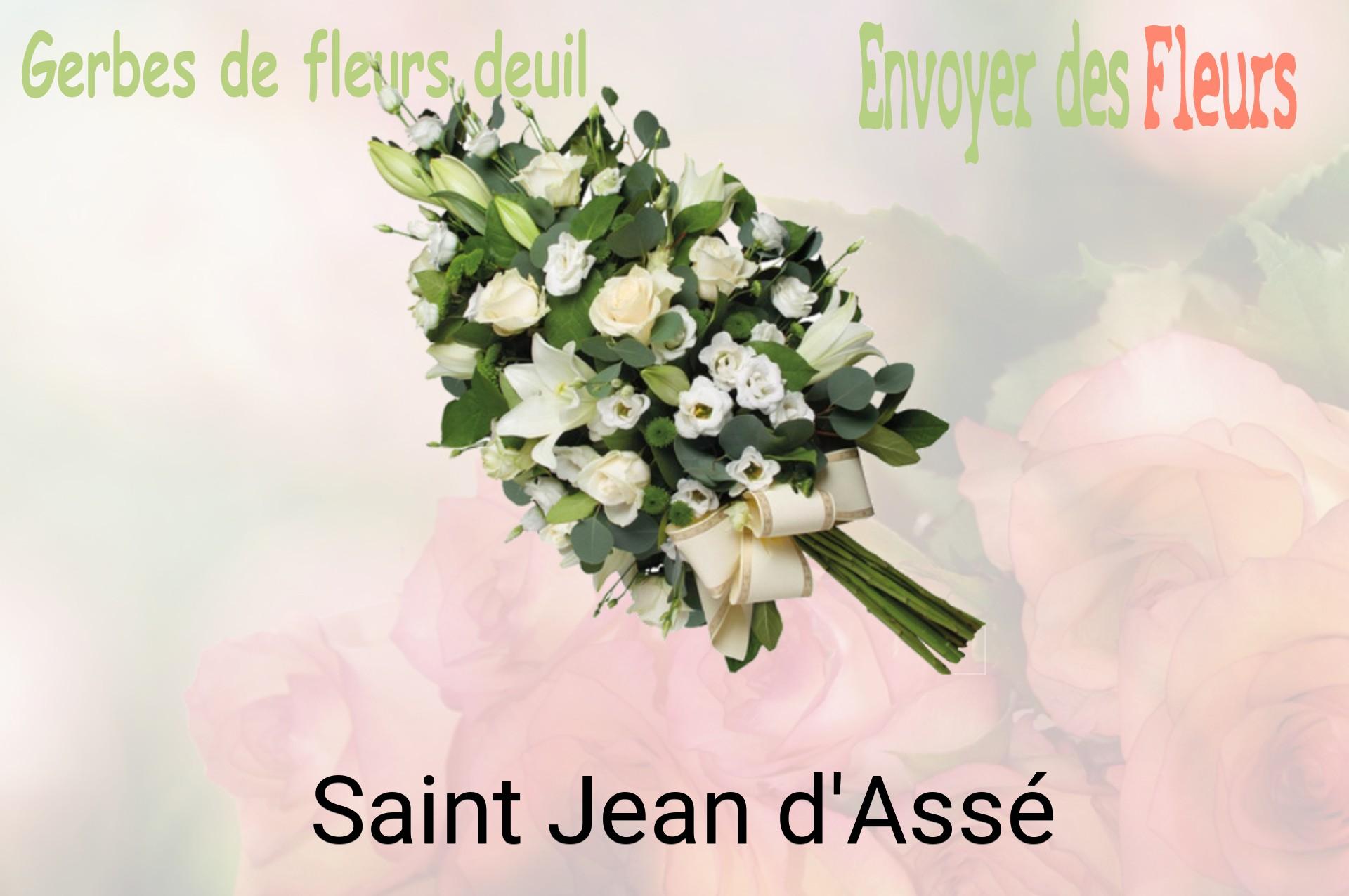 Gerbe de fleurs de deuil livrée à Saint-Jean-d'Assé